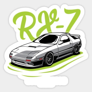 FCRX7 jdm white comet Sticker